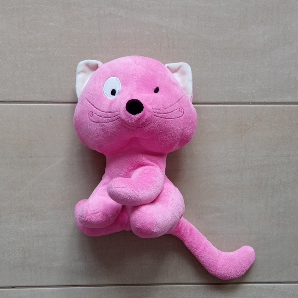 Pink Cat Plush Toy